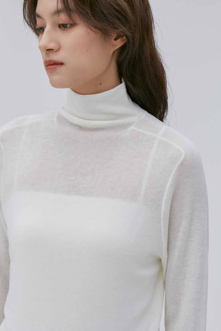 ATON / ROYAL WOOL CIRCULAR RIB TURTLENECK SWEATER12