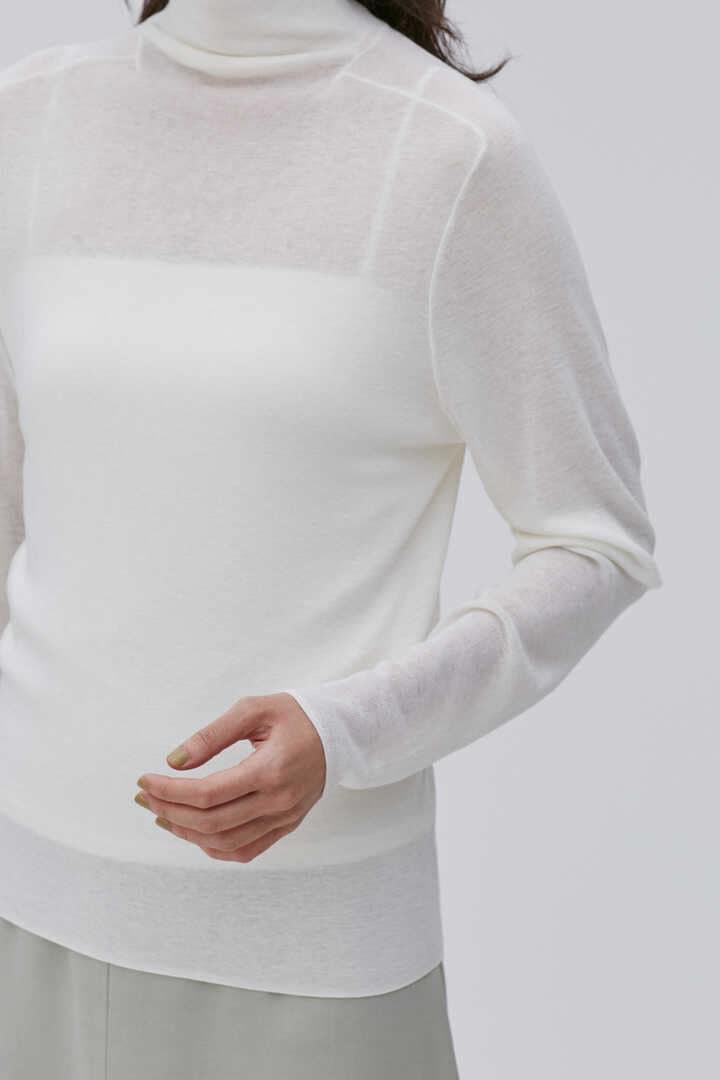 ATON / ROYAL WOOL CIRCULAR RIB TURTLENECK SWEATER13