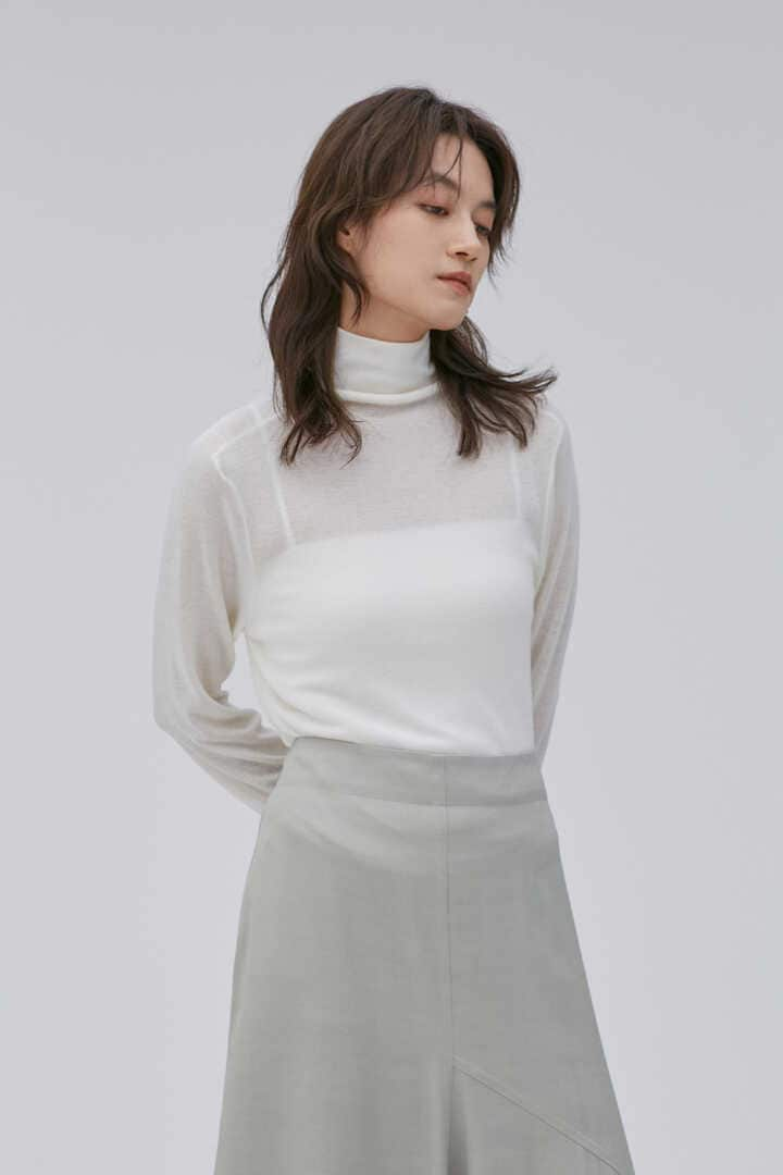 ATON / ROYAL WOOL CIRCULAR RIB TURTLENECK SWEATER8