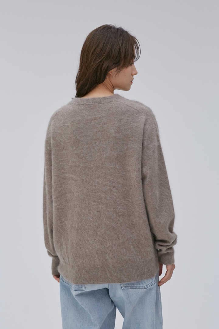 ATON / ROYAL CASHMERE FUR CREWNECK SWEATER4