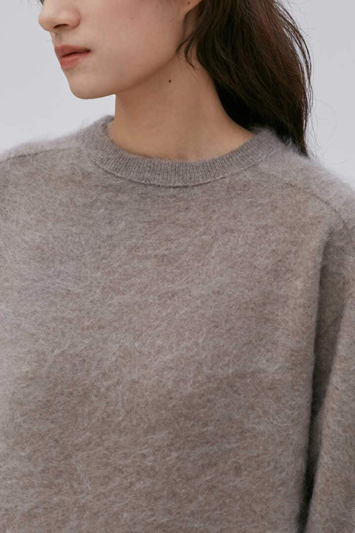 ATON / ROYAL CASHMERE FUR CREWNECK SWEATER6