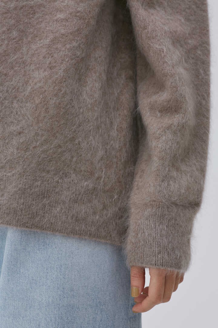 ATON / ROYAL CASHMERE FUR CREWNECK SWEATER7