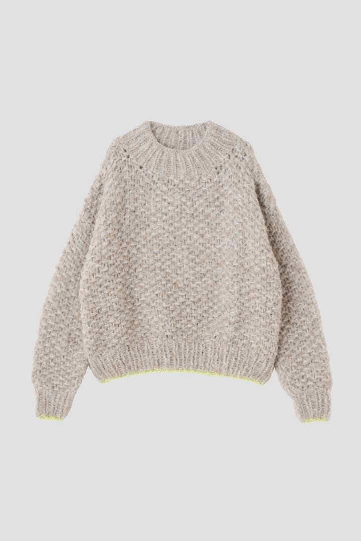 Maiaｍi / FLEECY ALPACA PEARL PATTERN TURTLENECK1