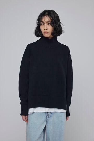 STUDIO NICHOLSON / MERINO COTTON 5GG ROLL NECK_120