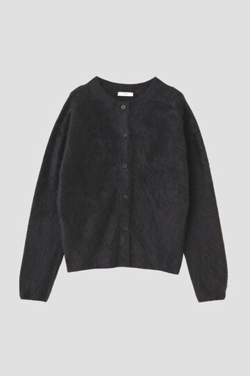 ATON / ROYAL CASHMERE FUR CREWNECK CARDIGAN_020