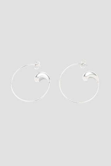 ASAMI FUJIKAWA / PETAL SMALL EARRINGS/SILVER_160