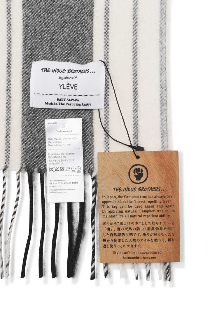 YLÈVE / THE INOUE BROTHERS DOUBLE FACE BRUSHED STOLE / UNISEX