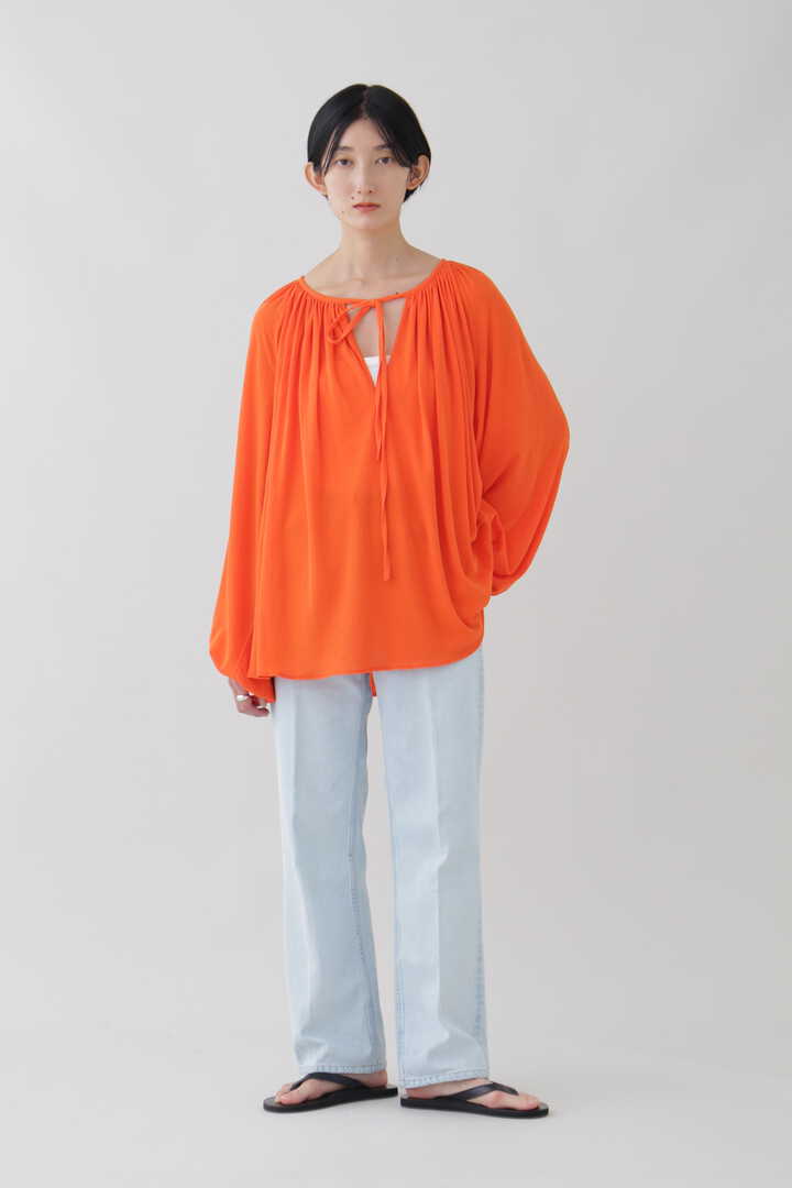 YLÈVE / COTTON LINEN SHEER JERSEY PEASANT BL3