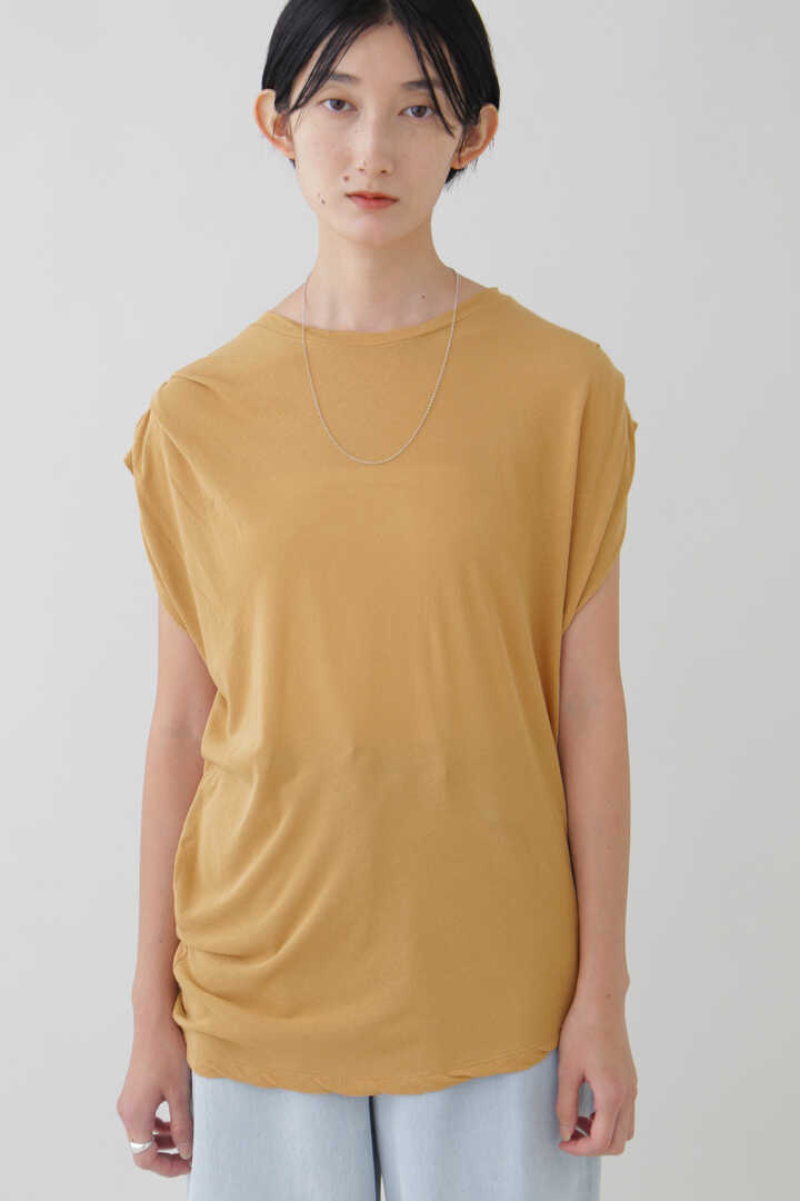 YLÈVE / COTTON LINEN SHEER JERSEY TACK N/S P/O1
