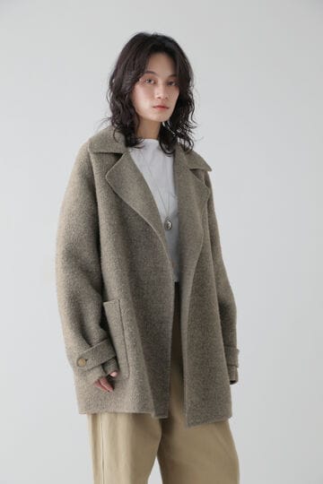 YLÈVE / WOOL DOUBLE CLOTH SHEEP CO | コート | YLÈVE | THE LIBRARY ...