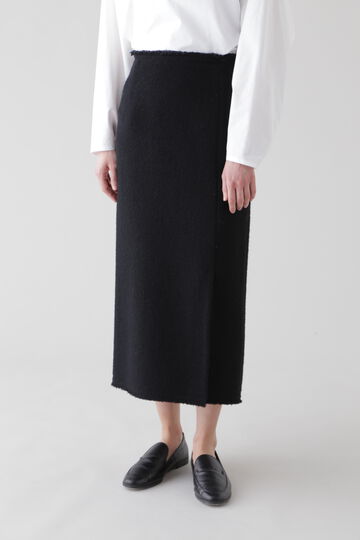 YLÈVE / WOOL TWEED FRINGE SK_010