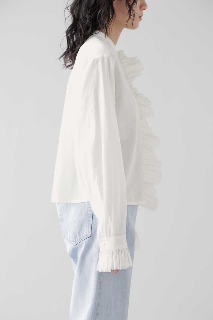 YLÈVE / CUPRA COTTON TENCEL LAWN RUFFLED BL10