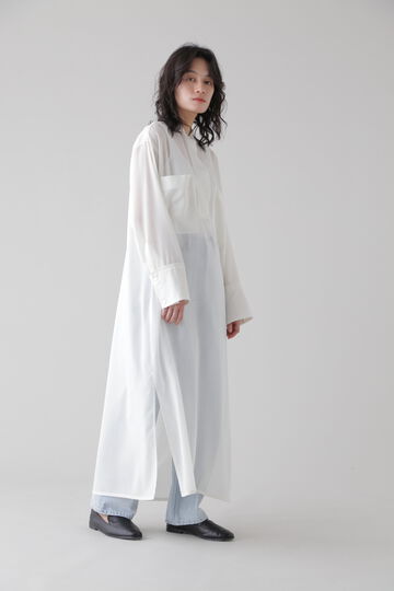 YLÈVE / WOOL ACETATE VOILE TUNIC OP_030