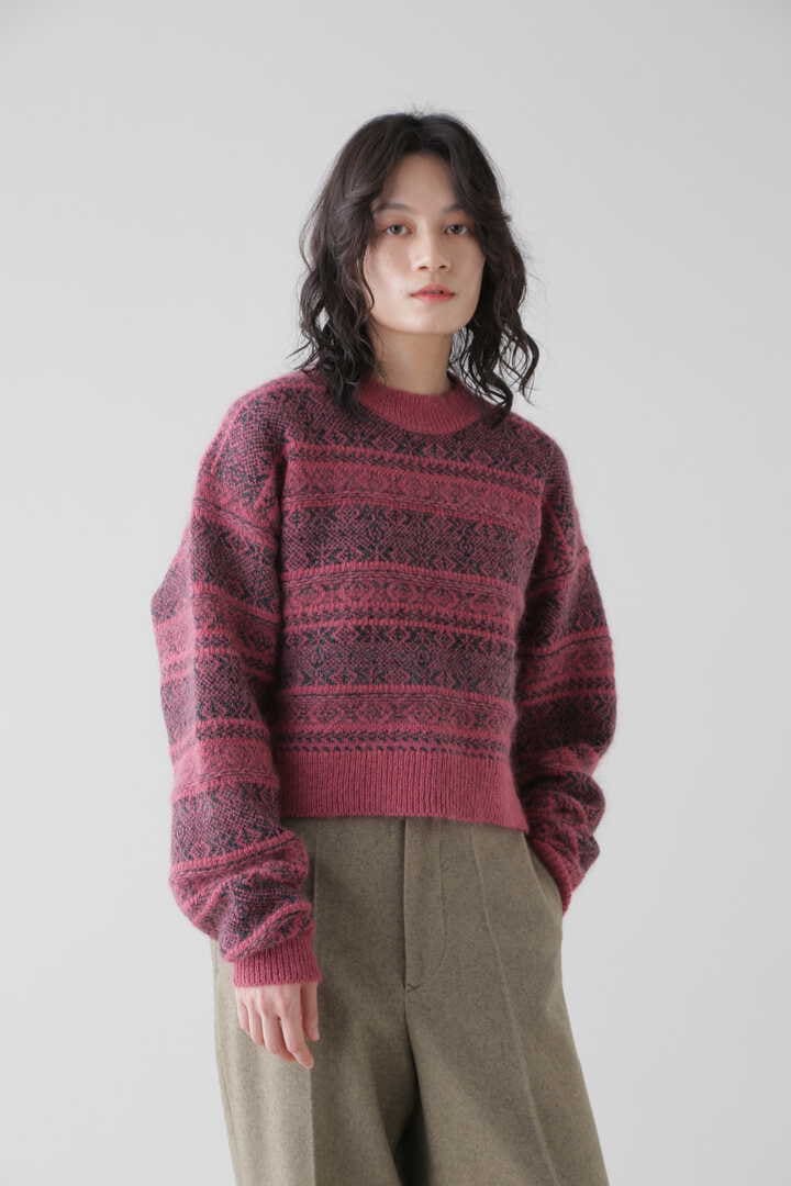 YLÈVE / WOOL MOHAIR FAIR ISLE KNIT | ニット | YLÈVE | THE LIBRARY