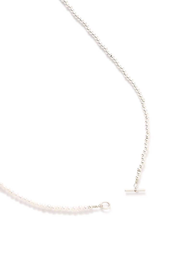 YLÈVE / PEARL×SILVER LONG NECKLACE 90cm4