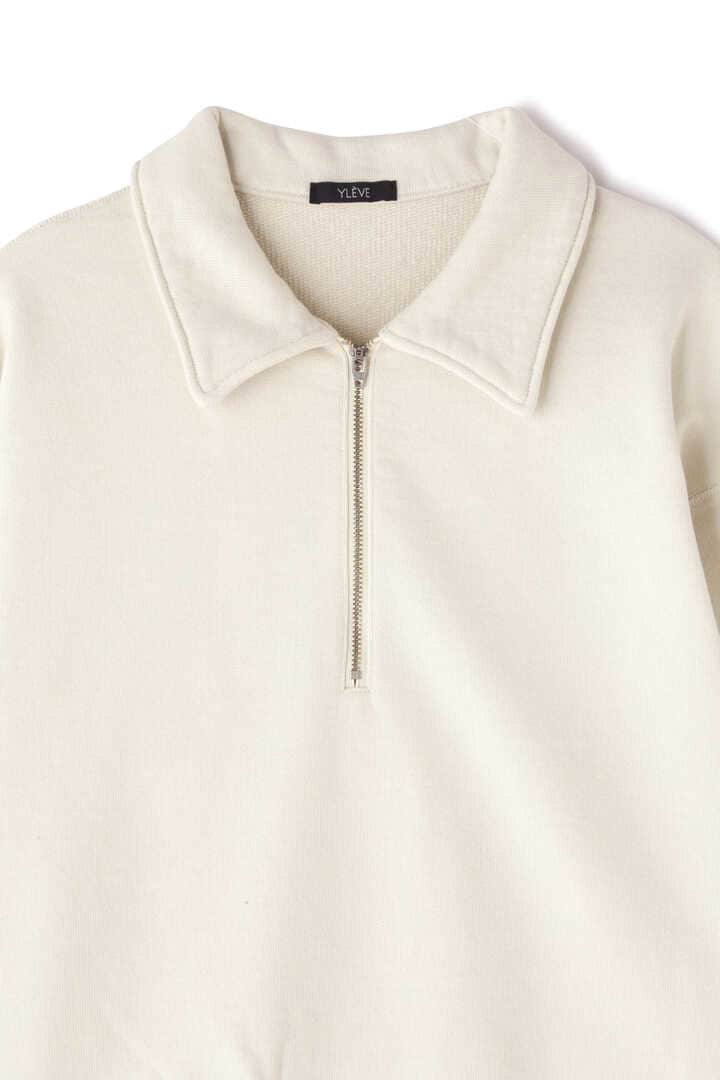 YLÈVE / COTTON FLEECE HALF ZIP P/O6