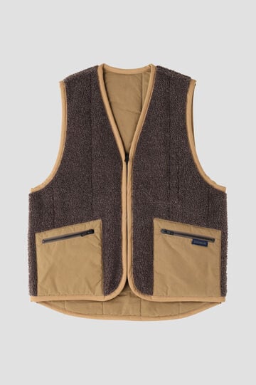 LAVENHAM × YLÈVE / REVERSIBLE ZIP FRONT GILET_180