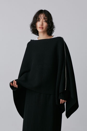 YLÈVE / WOOL CASHMERE KN PONCHO_010