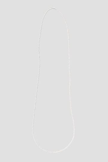 YLÈVE / PEARL×SILVER LONG NECKLACE 90cm_160