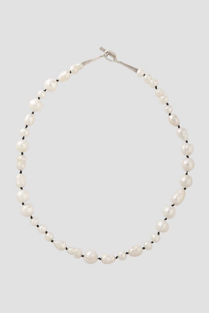 YLÈVE / MIX PEARL NECKLACE KNOT 37cm1