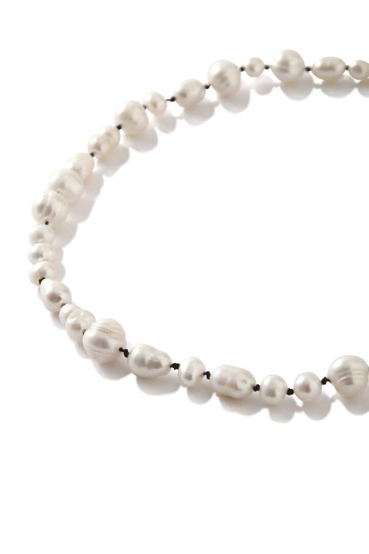 YLÈVE / MIX PEARL NECKLACE KNOT 37cm2