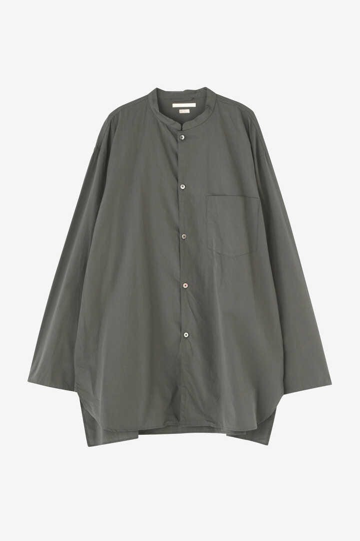 BLURHMS / HIGH COUNT CHAMBRAY STAND-UP COLLAR WASHED SHIRT1