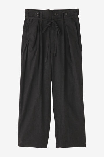 BLURHMS / SELVAGE TWILL BUTTON TUCK EASY PANTS_010