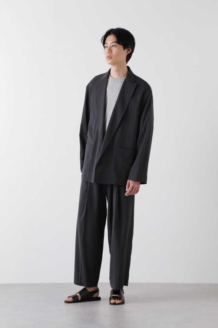 BLURHMS / WOOL RAYON SILK SUPER WIDE SLACKS3