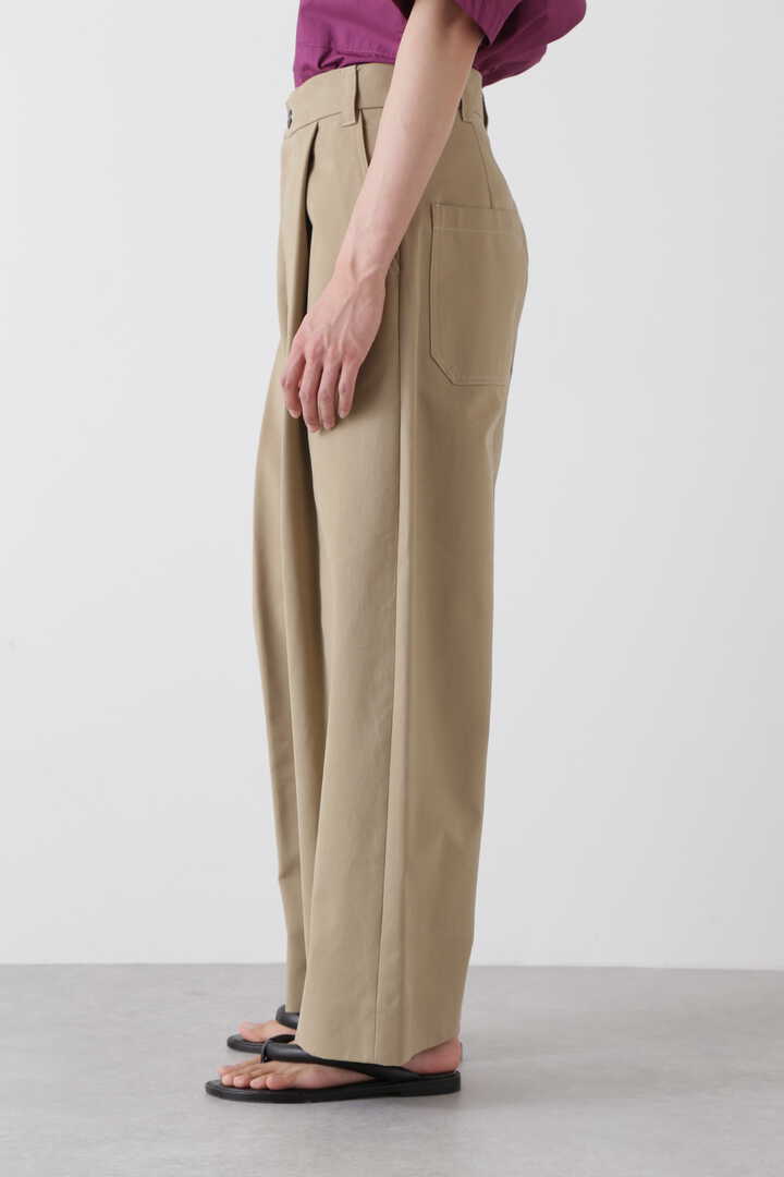 STUDIO NICHOLSON / PEACHED COTTON TWILL DEEP PLEAT VOLUME PANT