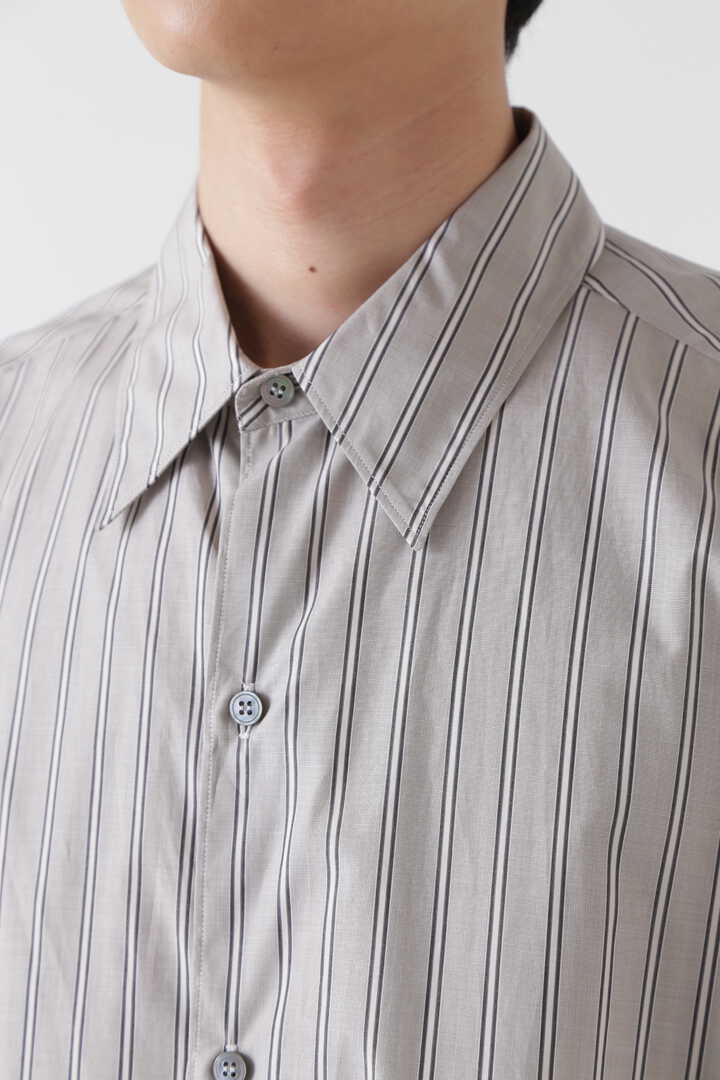 STUDIO NICHOLSON / BOLD STRIPE COTTON SHORT SLEEVE SHIRT | シャツ 