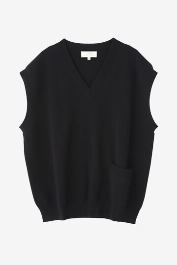 STUDIO NICHOLSON / MERINO COTTON 12GG KNIT VEST_010
