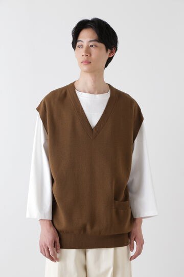 STUDIO NICHOLSON / MERINO COTTON 12GG KNIT VEST | ニット | THE