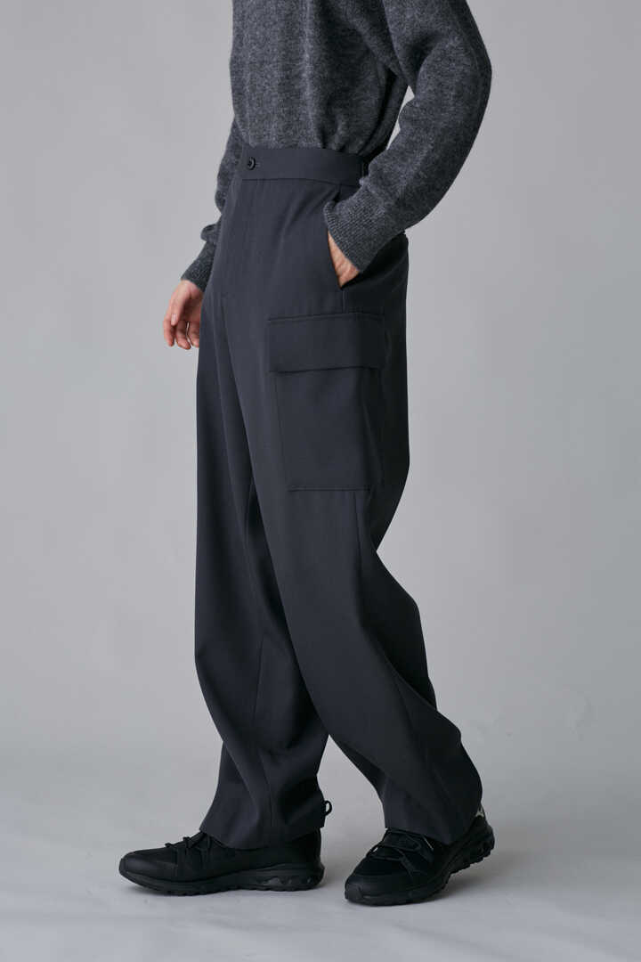 ATON / BACK SATIN FIELD CARGO PANTS | トラウザーズ | THE LIBRARY