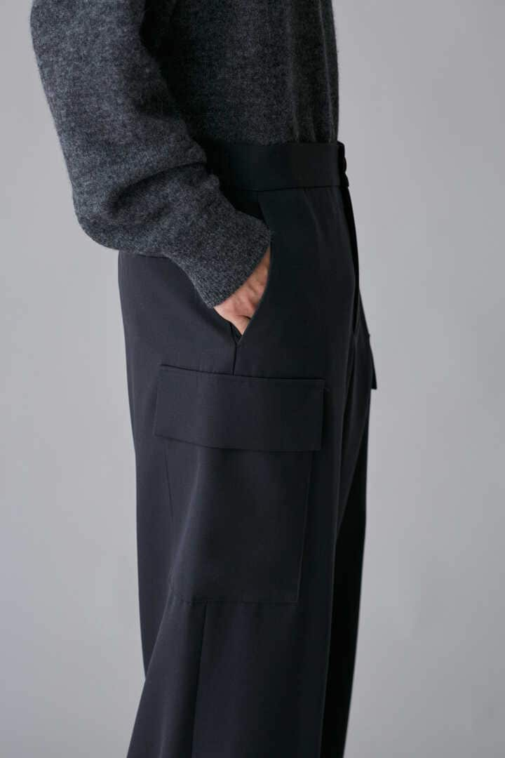 ATON / BACK SATIN FIELD CARGO PANTS | トラウザーズ | THE LIBRARY