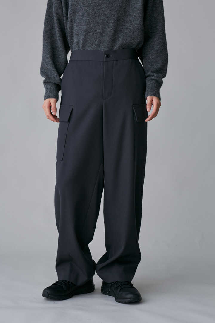 ATON / BACK SATIN FIELD CARGO PANTS | トラウザーズ | THE LIBRARY