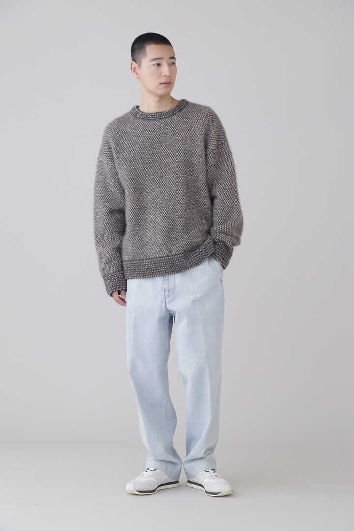 ［別注］blurhms / ALPACA BIRD'S-EYE KNIT CREW-NECK4