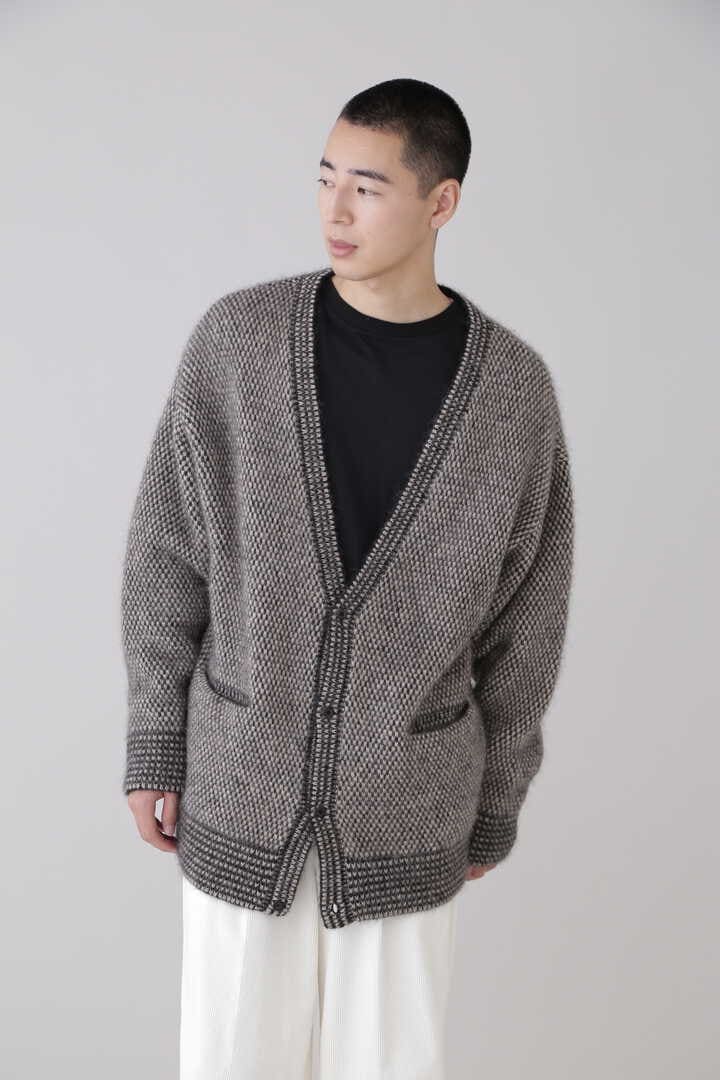 HERILLblurhms Alpaca Birds-eye Knit Cardigan - カーディガン