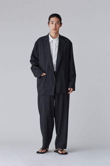 blurhms / WOOL VOILE SIDE SEAMLESS SLACKS_010