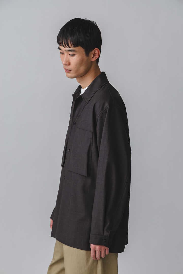 ［別注］blurhms / WOOL VOILE GUSSET PKT SHIRT8