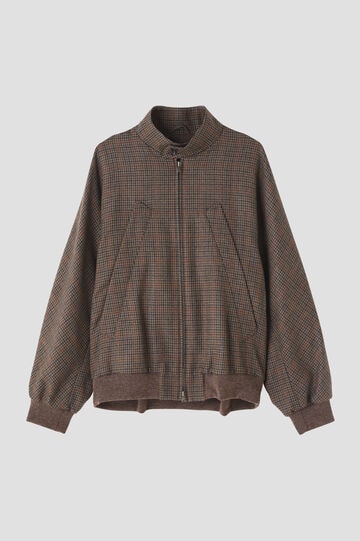 blurhms / Classic Houndstooth Harrington Jacket_050