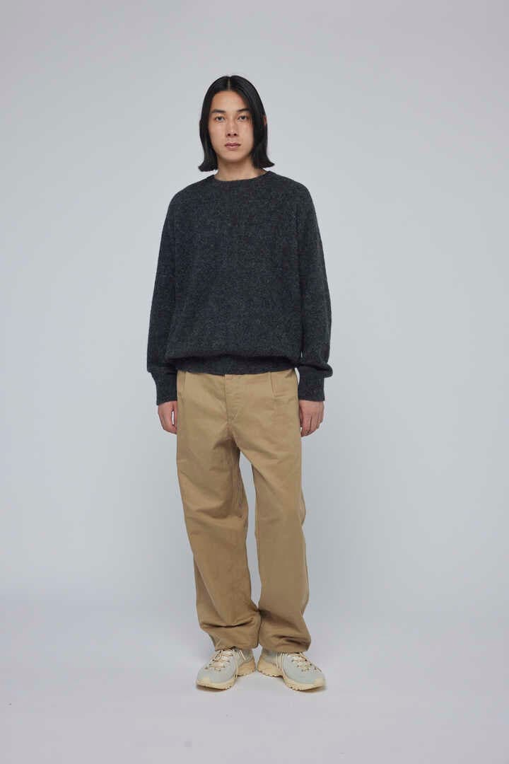 blurhms / BRUSHED TWILL BELTED TROUSERS3