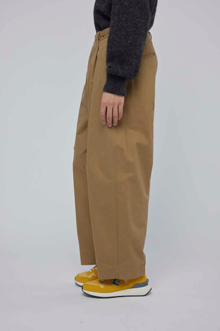 blurhms / BRUSHED TWILL BELTED TROUSERS5