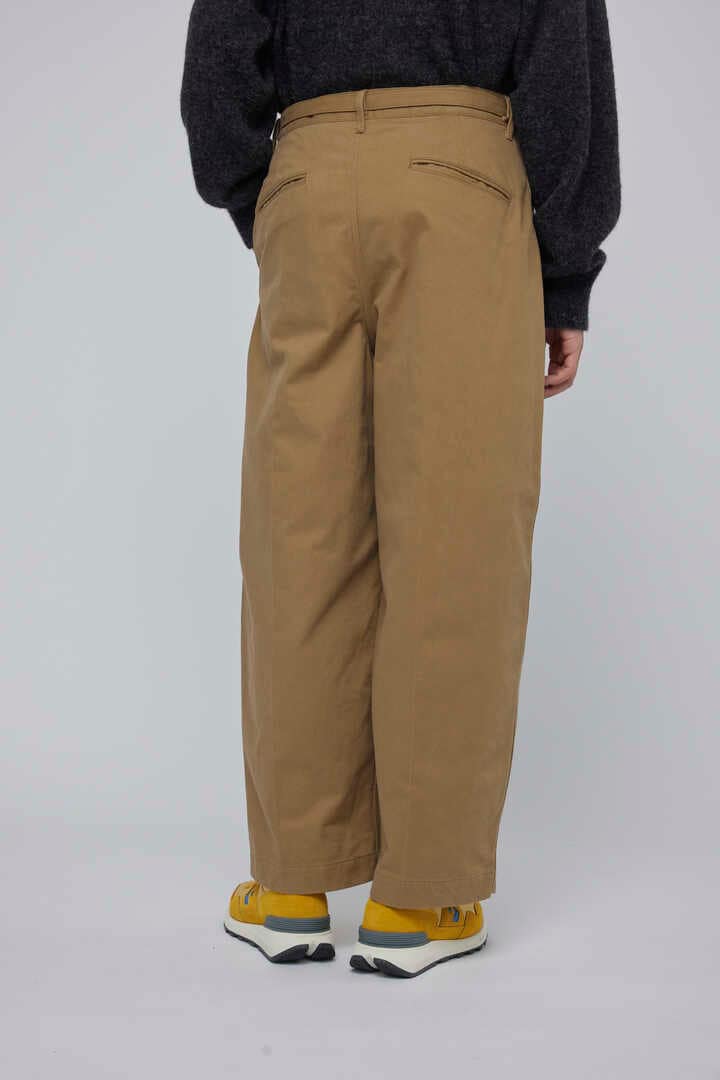 blurhms / BRUSHED TWILL BELTED TROUSERS6