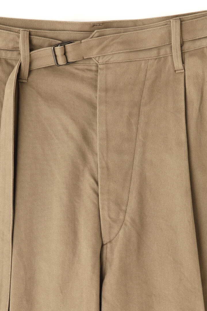 blurhms / BRUSHED TWILL BELTED TROUSERS11