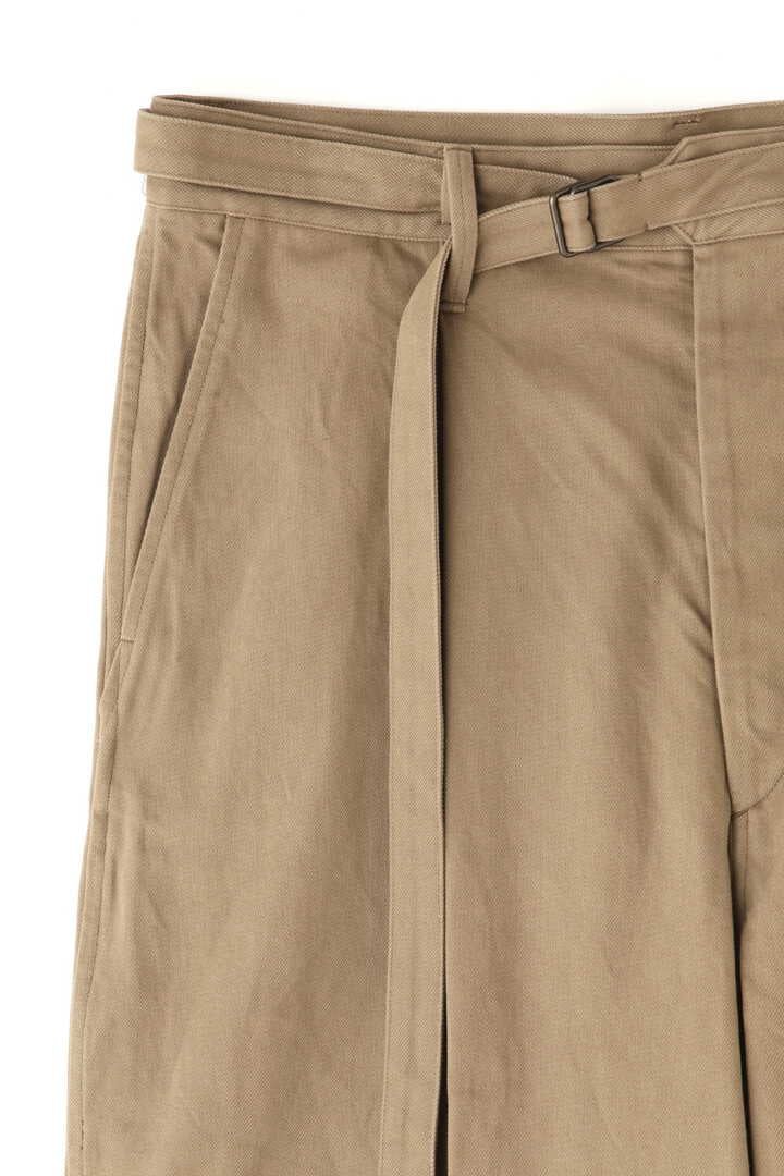 blurhms / BRUSHED TWILL BELTED TROUSERS12