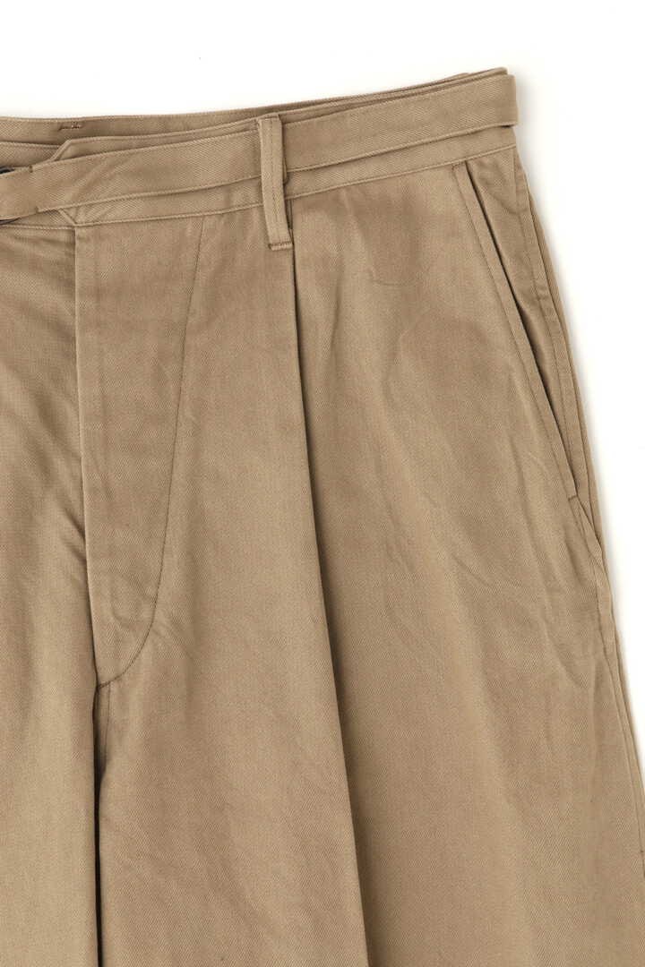 blurhms / BRUSHED TWILL BELTED TROUSERS13