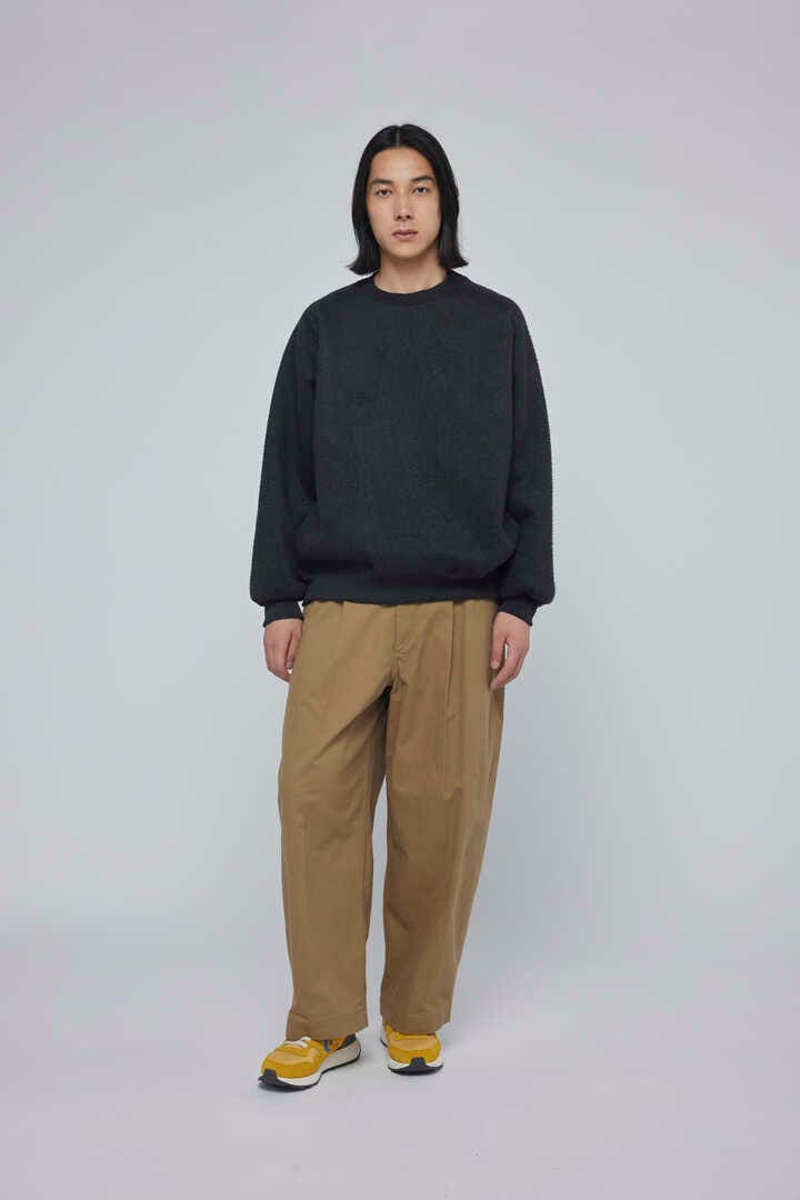 blurhms / BRUSHED TWILL BELTED TROUSERS1