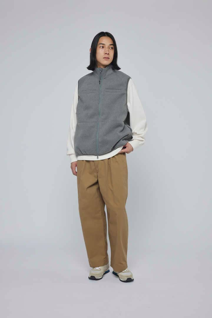 blurhms / BRUSHED TWILL BELTED TROUSERS2