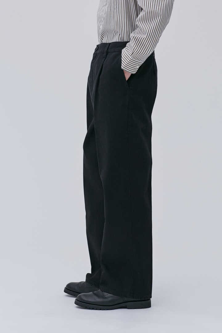 Cristaseya / BLACK DENIM PLEATED TROUSERS | トラウザーズ | THE LIBRARY SELECTED |  THE LIBRARY（ザ ライブラリー公式通販）