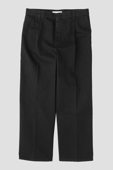 Cristaseya / BLACK DENIM PLEATED TROUSERS_010